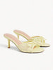 CUCCOO CHICEST Women's Bow Decor Fashion High Heel Slide Sandals Summer Shoes Wedding Shoes Bride Shoes