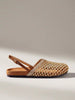 Solecia Women's Flat-Soled Shoes, With A Exposed Heel After Slip-On, A Low Vamp And A Big Head, Comfortable And Casual, Party Dress, A Must-Have Bohemian Style For Christmas